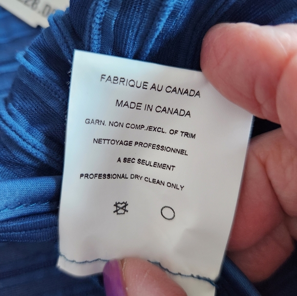 JS Collections NWT Semi-Opaque Ribbed Open Front Cropped Ocean Blue Bolero 16 - Picture 5 of 7